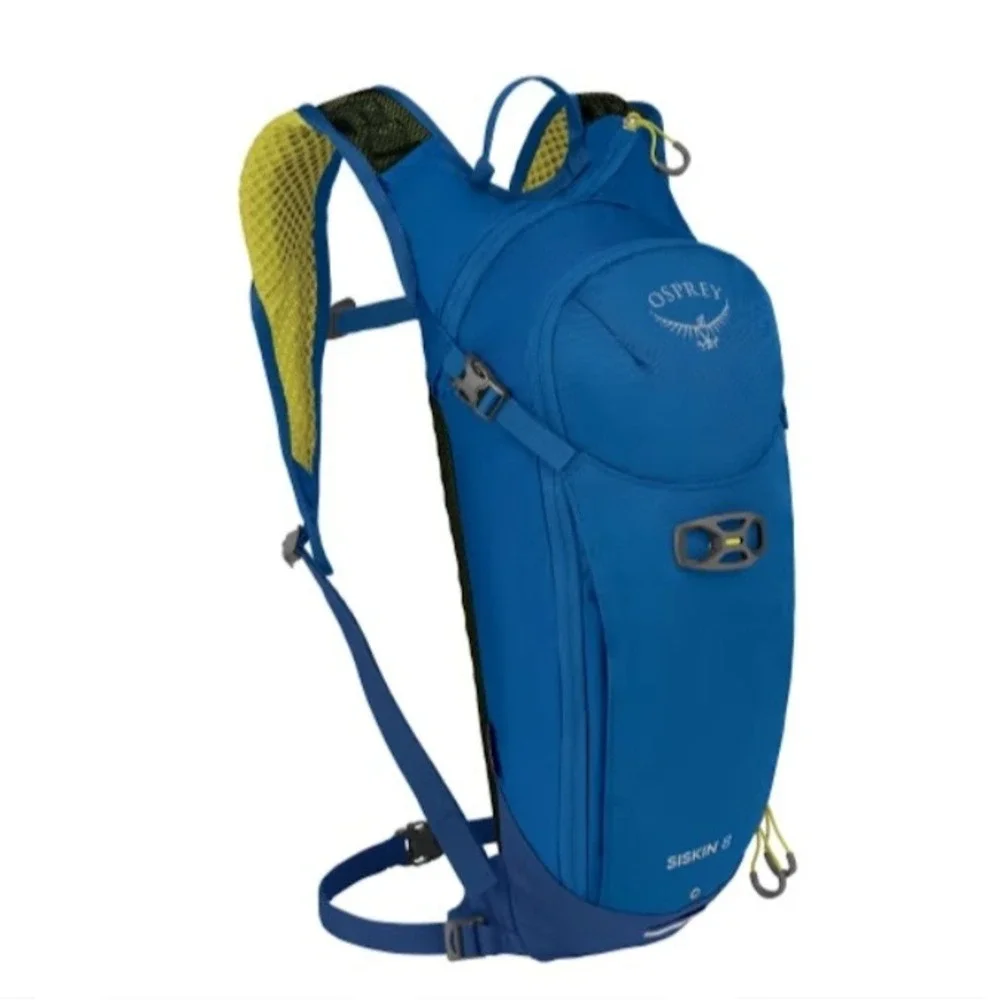 Osprey Men Siskin 8 Hydration Backpack Postal Blue 2.5L Reservoir 10005101 NWT